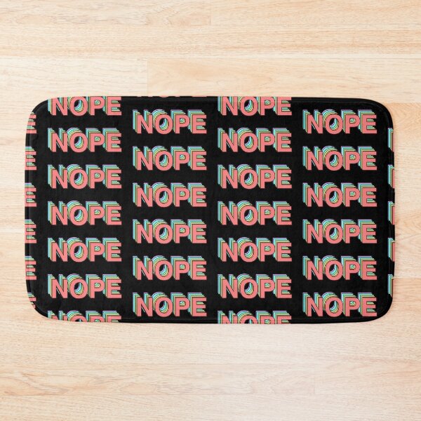 Item preview, rainbow layered nope text designed and sold by calamity02.