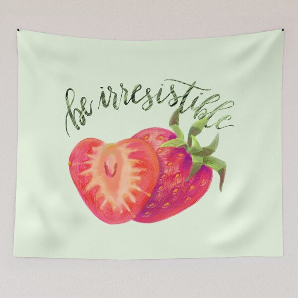 Item preview, Strawberry in Colored Pencils Plus Calligraphy Be Irresistible designed and sold by meridiem.