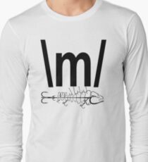 FISH TAIL HOOK INK , stickers, decal Long Sleeve T-Shirt
