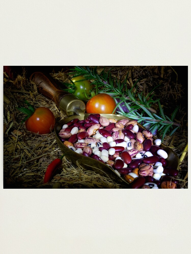 Alternate view of Still life beans & vegetable Photographic Print