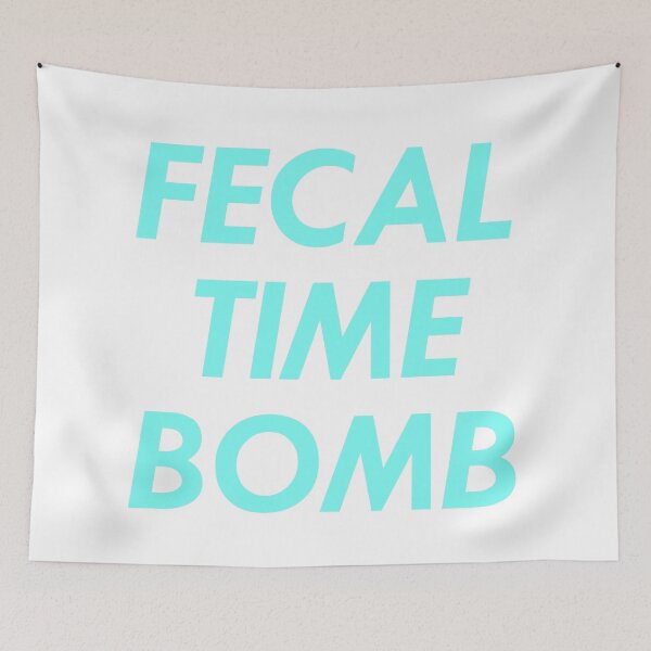 Item preview, Fecal Time Bomb, Baby Blue designed and sold by Math Merch Design.