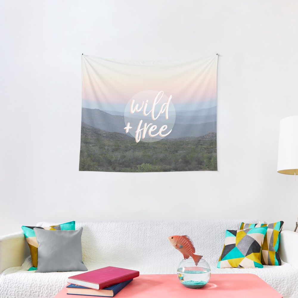 Wild and free serene landscape Tapestry