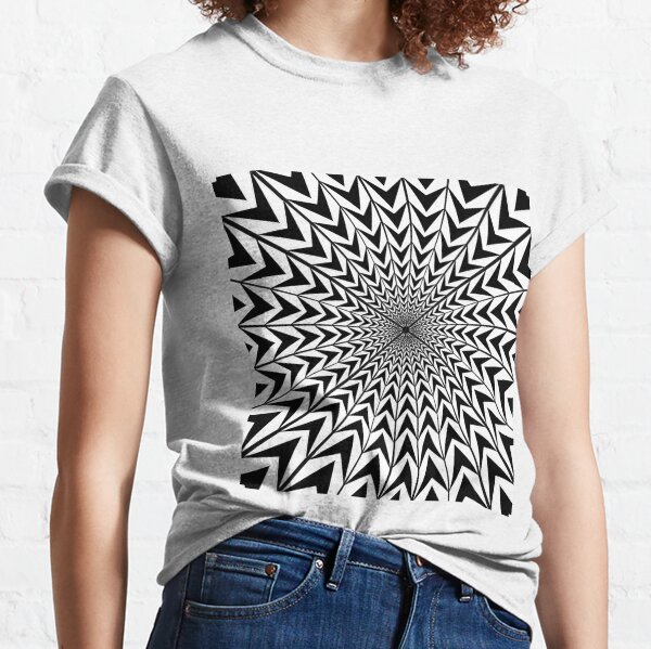 #Design, #abstract, #pattern, #illustration, psychedelic, vortex, modern, art, decoration Classic T-Shirt