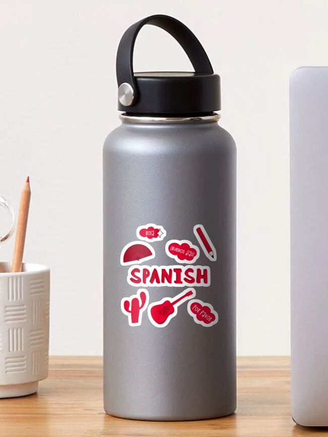 Educar - En Español - Spanish Teacher Quote Water Bottle by Code Clothes