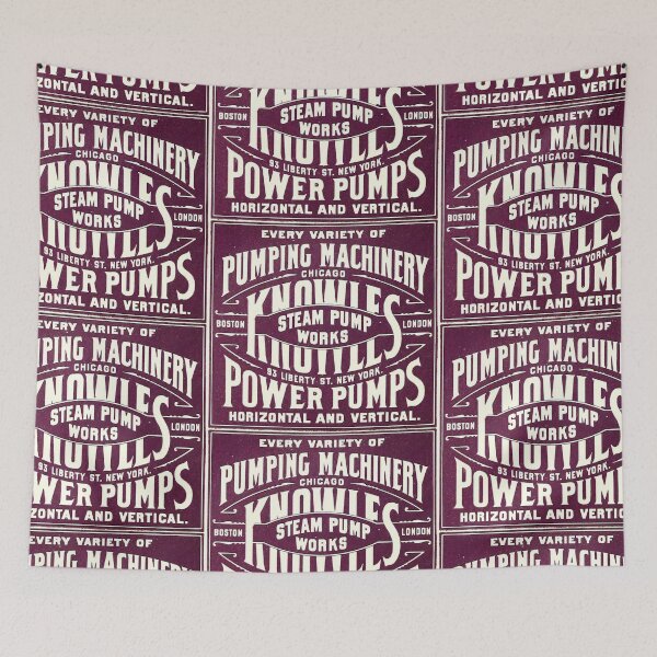 Item preview, Knowles Steam Pump Works vintage signage  designed and sold by Vintage Designs +.