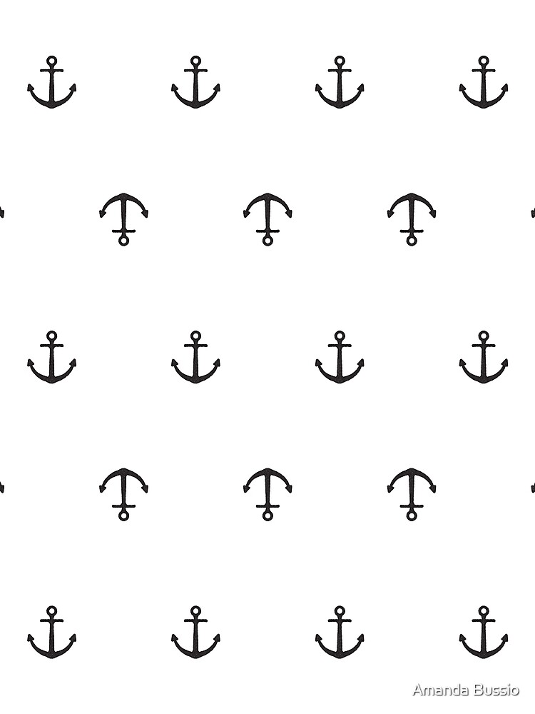 Many stamped black anchors by AmandaBussio