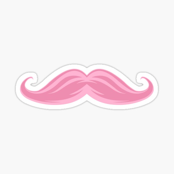 Markiplier's Pink Moustache | Wilford Warfstache (HQ) Sticker