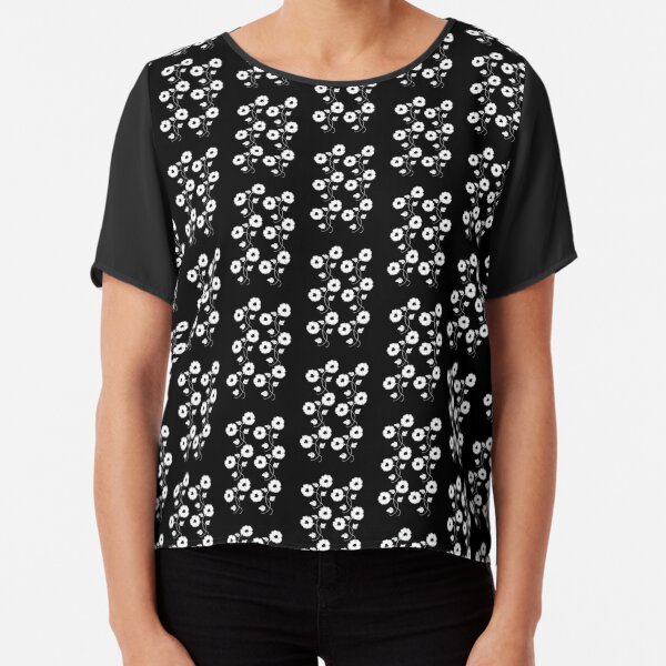 Flower Trail Chiffon Top