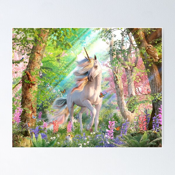 Item preview, Unicorn Enchanted Forest designed and sold by DavidPenfound.
