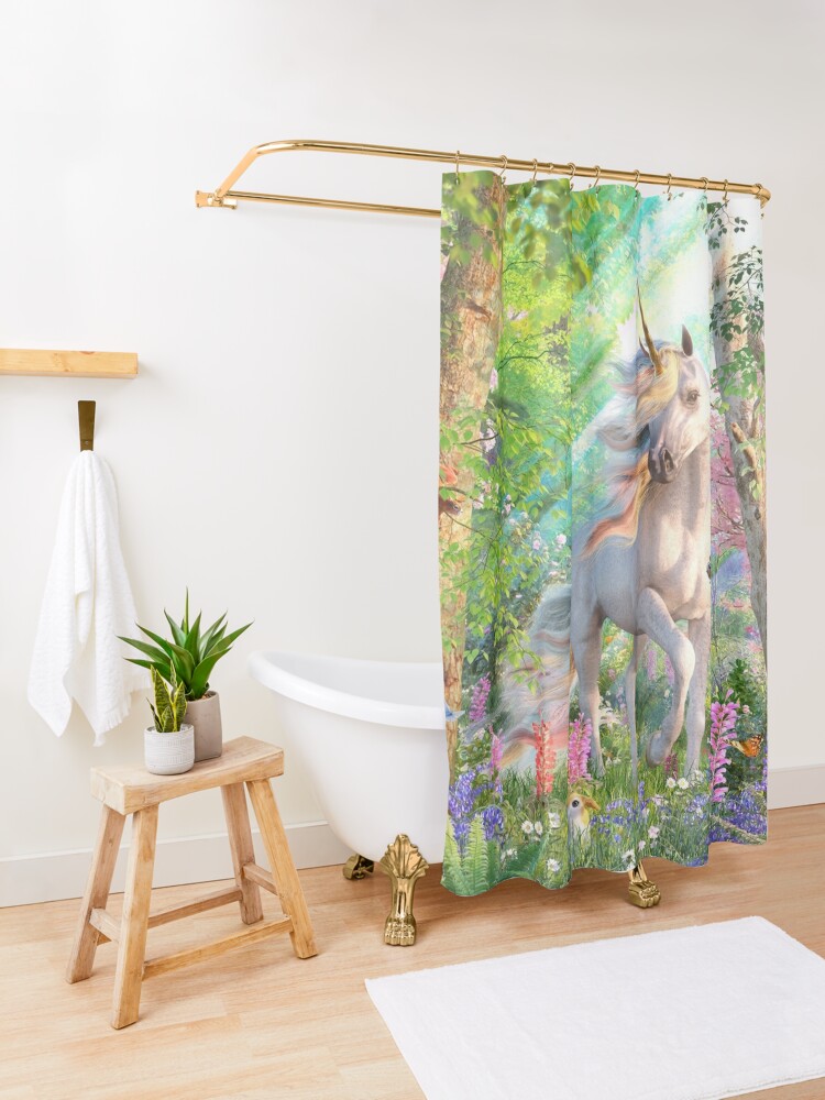 Discover Unicorn Enchanted Forest | Shower Curtain