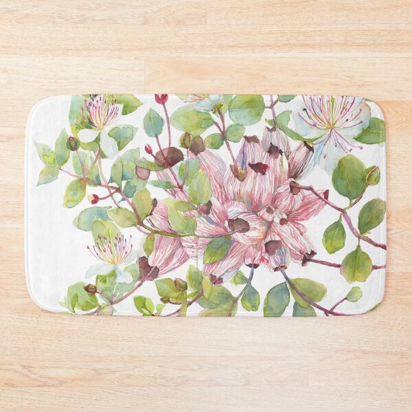 Item preview, Capers Bush, Pink Flowers, Floral Art, Botanical Art, Corals designed and sold by thefirstgarden.