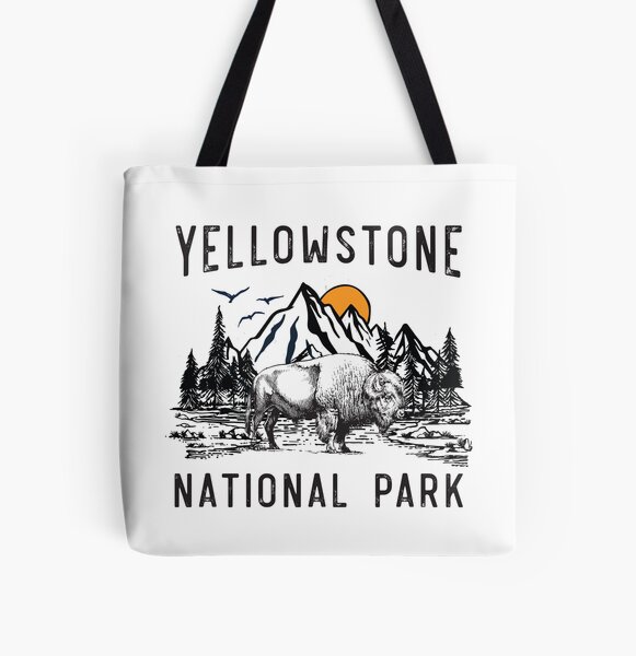 Vintage Yellowstone National Park Gifts Usa Bison Buffalo