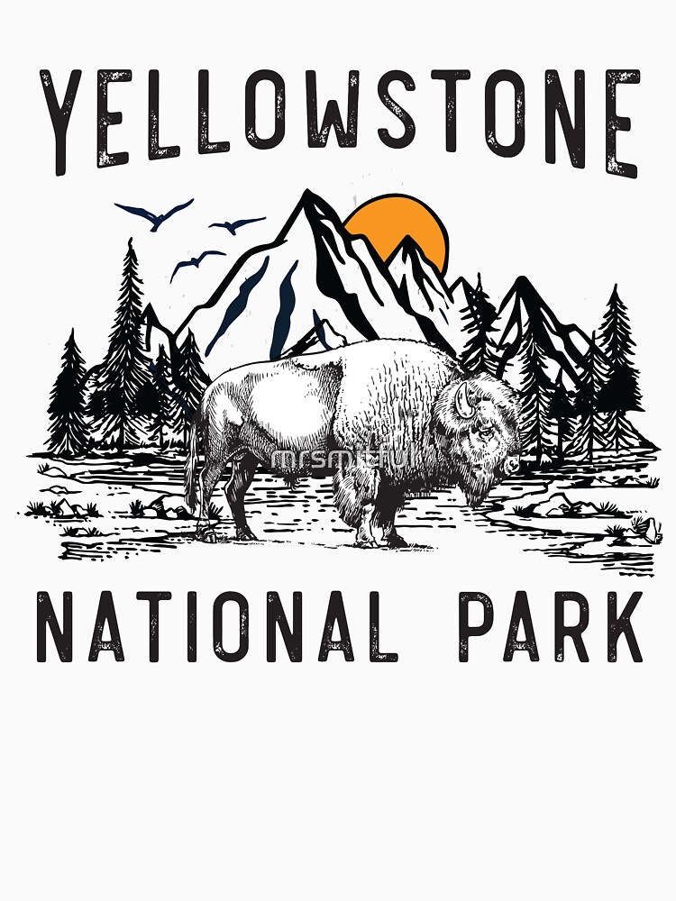 Discover Bison Des Montagnes Du Wyoming Dans Le Parc National De Yellowstone T-Shirt