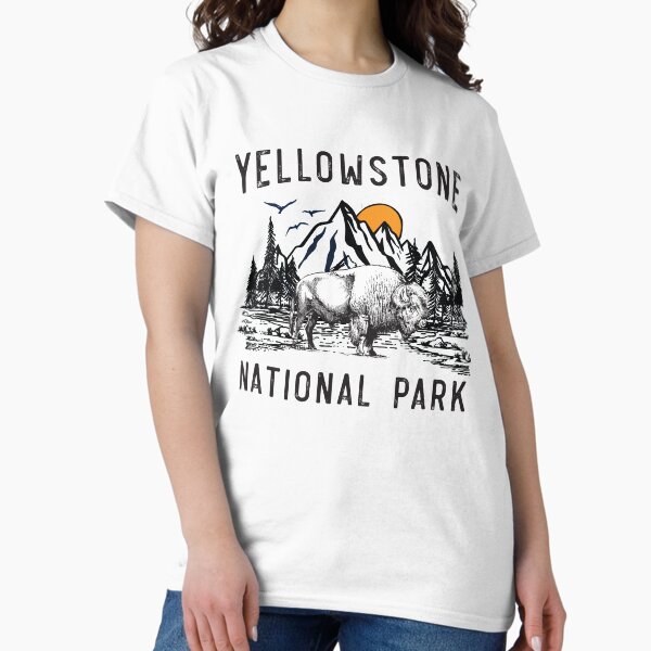 Artikel-Vorschau von Weinlese-Yellowstone-Nationalpark-Wyoming-Berge Bison, designt und verkauft von mrsmitful.