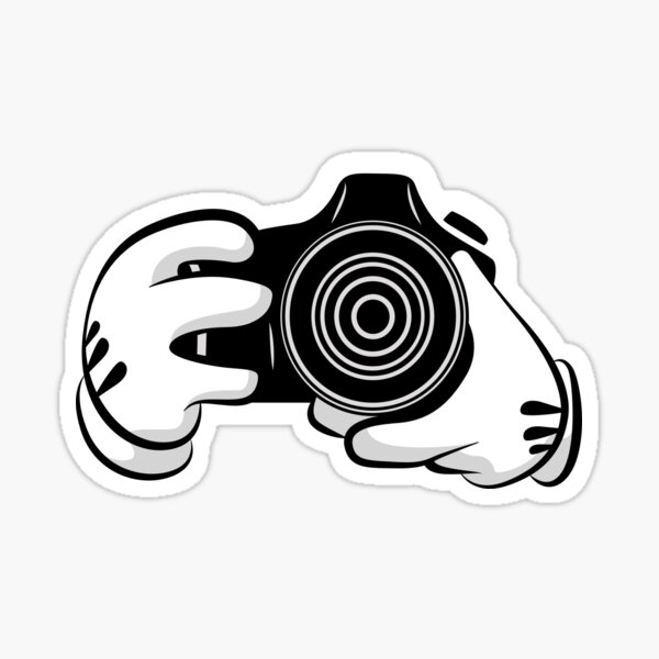 Camera Hands Sticker