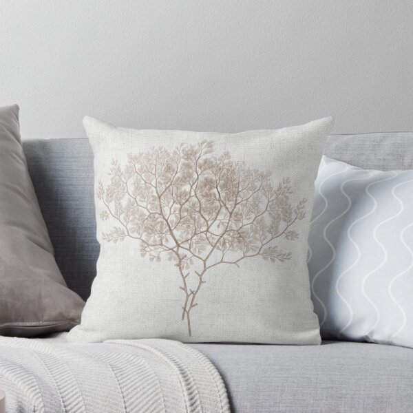 Item preview, walnut brown algae seaweed watercolor nautical nature decor designed and sold by Saburkitty.