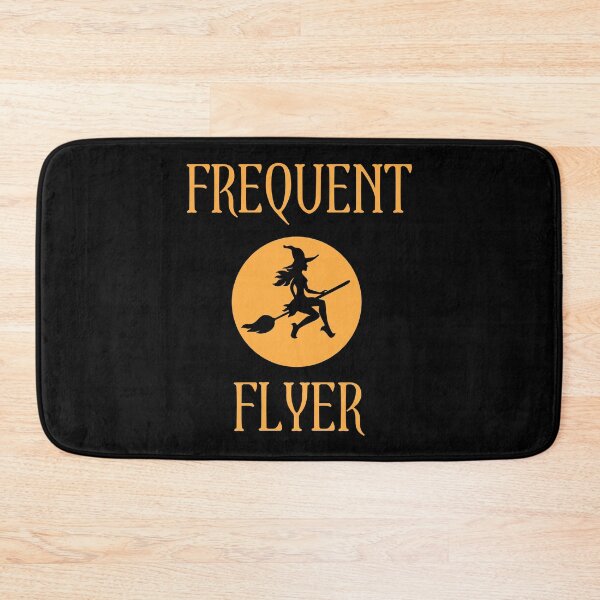 Item preview, Frequent Flyer Funny Halloween Witch Flying on Broomstick designed and sold by mrhighsky.