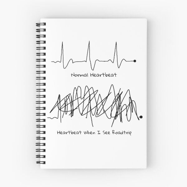 Item preview, Heartbeat when I see roadtriptv notebook designed and sold by Mikeyscake.
