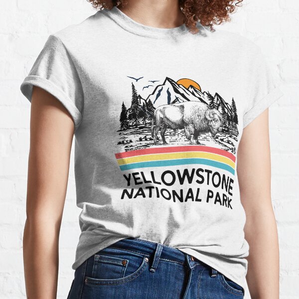 Vintage Retro Yellowstone National Park T-Shirt T-Shirt US National