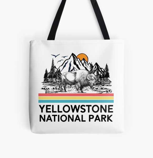 Vintage Yellowstone National Park Gifts Usa Bison Buffalo