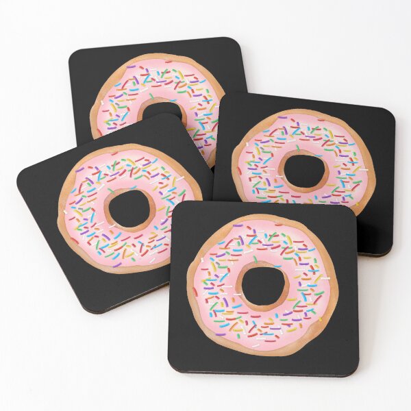 Item preview, Donut with Pink Frosting Sprinkles Cute Doughnut Food designed and sold by emkayhess.