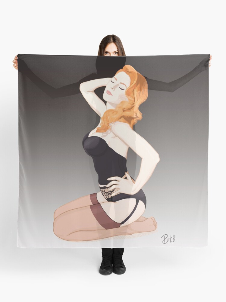 Vintage Pin up Girl - Sexy Lingerie Scarf for Sale by georgatos