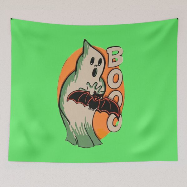 Item preview, Halloween Ghost Scares Bat With Boo! designed and sold by VictorIos.