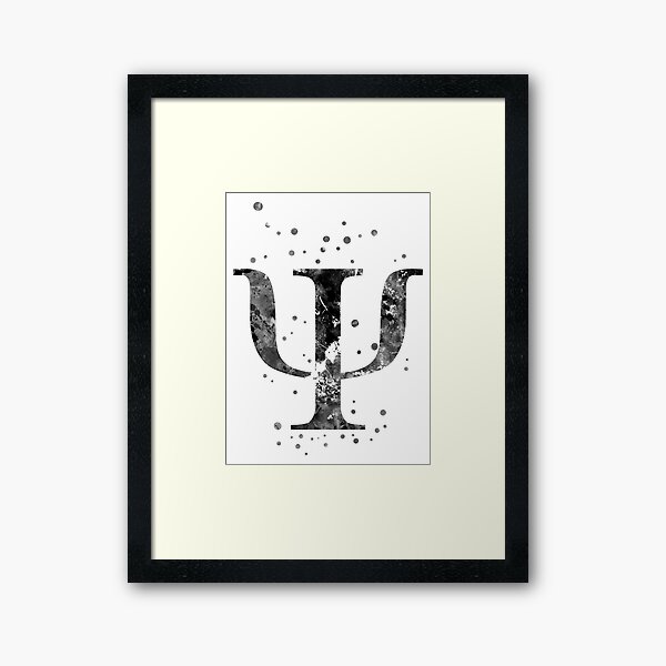 Item preview, Psychology symbol, watercolor Psychology symbol, psi letter designed and sold by Rosaliartbook.
