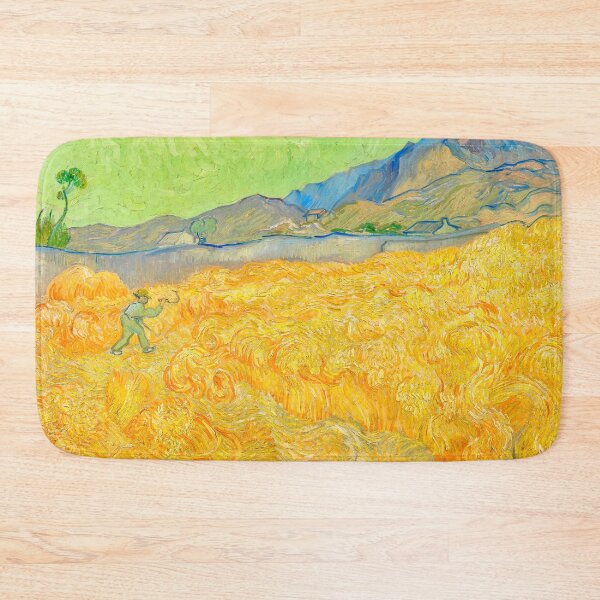 Item preview, Wheatfield with a Reaper by Vincent van Gogh (Digitally Enhanced) designed and sold by Mr. Gattax.