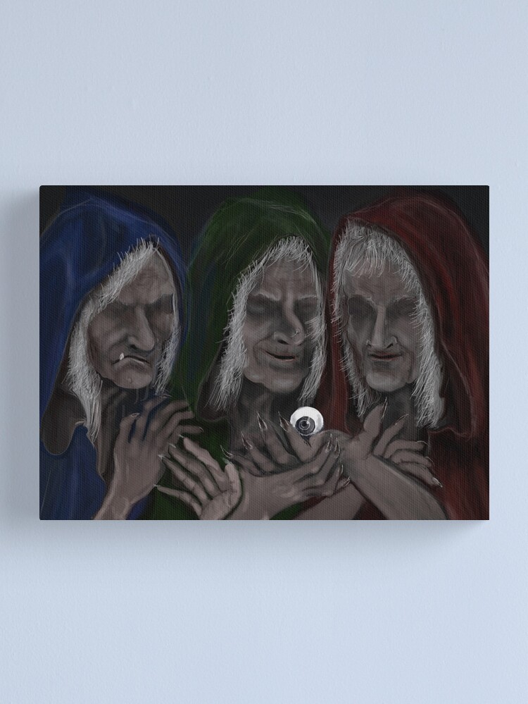 Alternate view of THE GRAEAE SISTERS Canvas Print