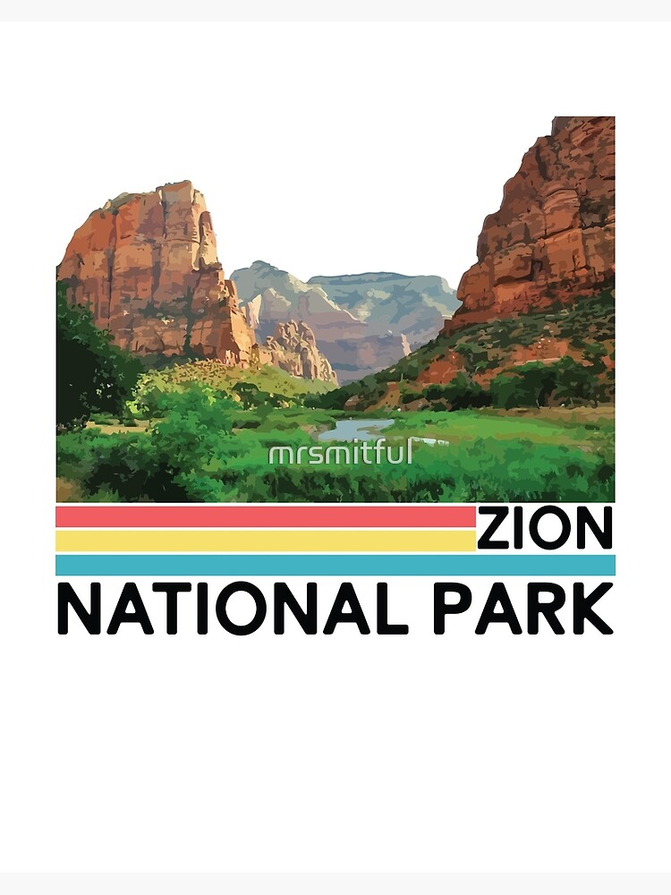 Vintage Retro Zion National Park Utah Mountain T Shirt Vintage Retro Zion National Park Utah Mountain T Shirt
