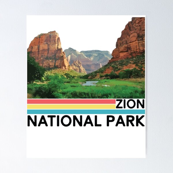 Item preview, Vintage Zion National Park Retro Utah Mountain T-Shirt designed and sold by mrsmitful.