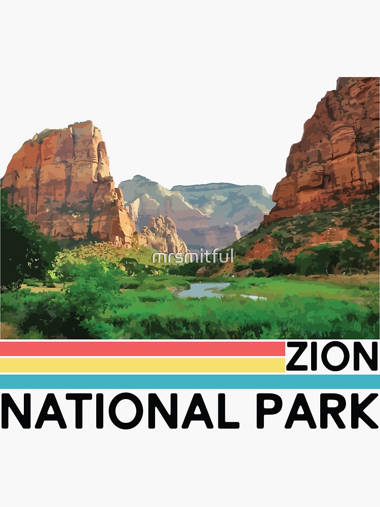 Mt Zion National Park Utah Retro T Shirt Mt Zion National Park Utah Retro T Shirt
