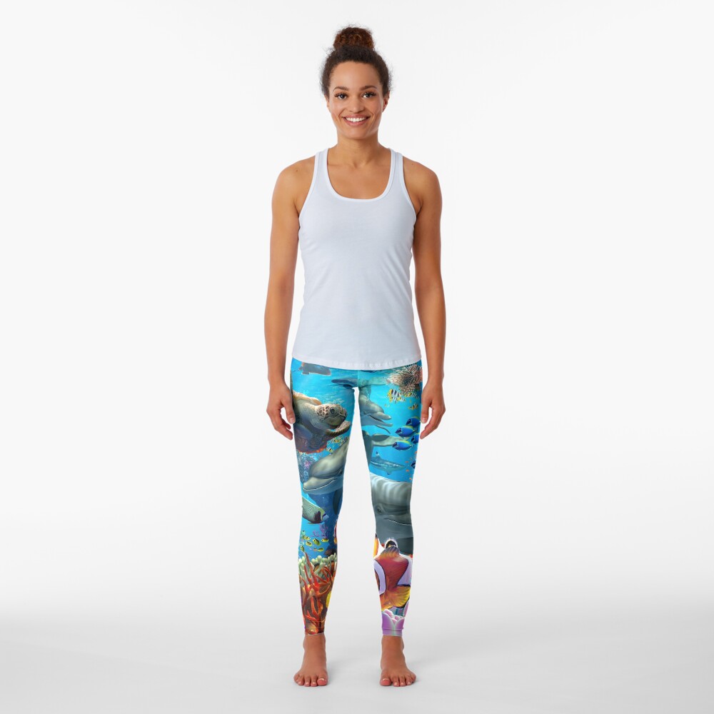 Coral Sea Leggings