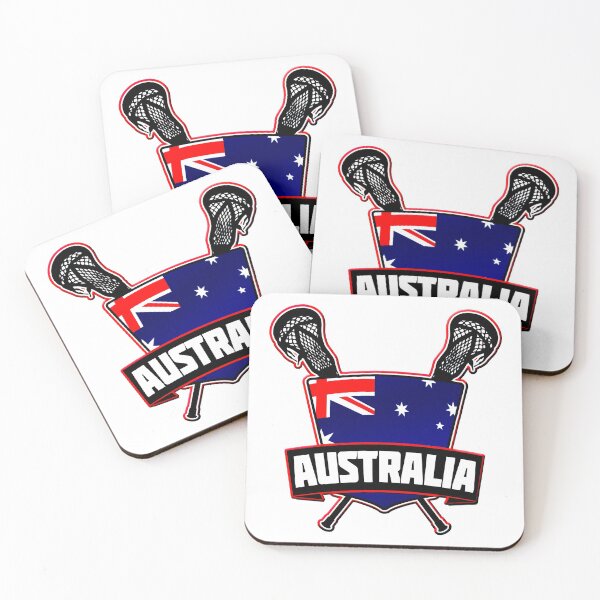 Item preview, Australian Lacrosse Flag Logo, Australia, LAX designed and sold by gamefacegear.