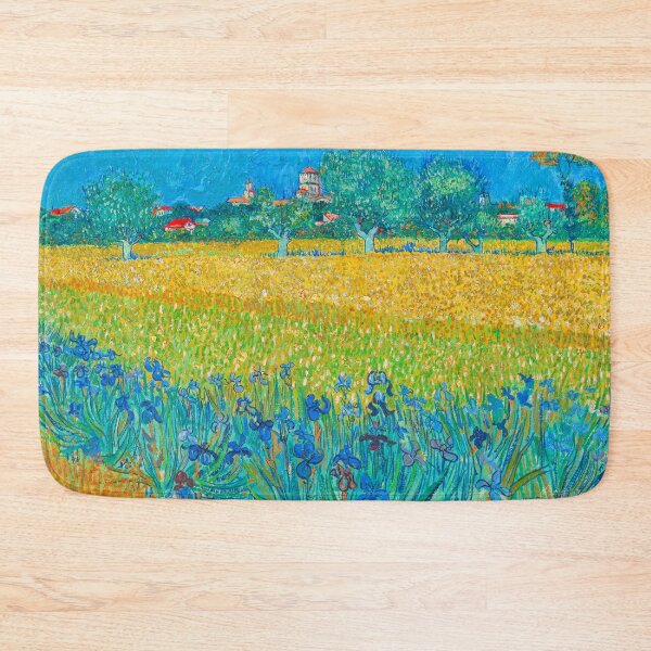 Item preview, Field with Irises near Arles by Vincent Van Gogh (Digitally Enhanced)  designed and sold by Mr. Gattax.