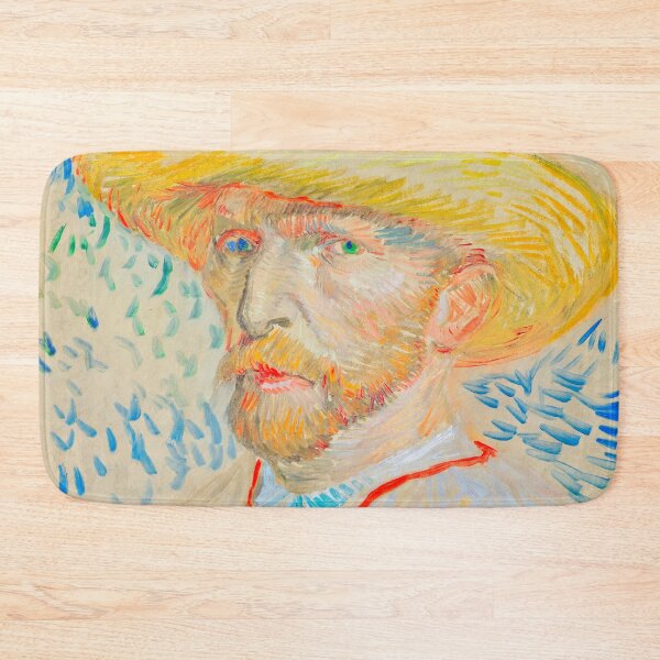 Item preview, Self-Portrait with Straw Hat by Vincent Van Gogh (Digitally Enhanced)  designed and sold by Mr. Gattax.