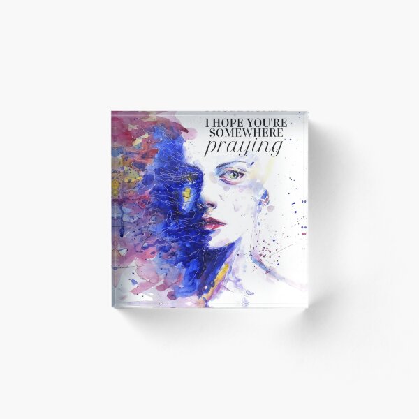 Praying Acrylic Block