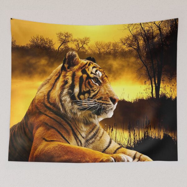 Item preview, Tiger and Sunset designed and sold by Erika Kaisersot.