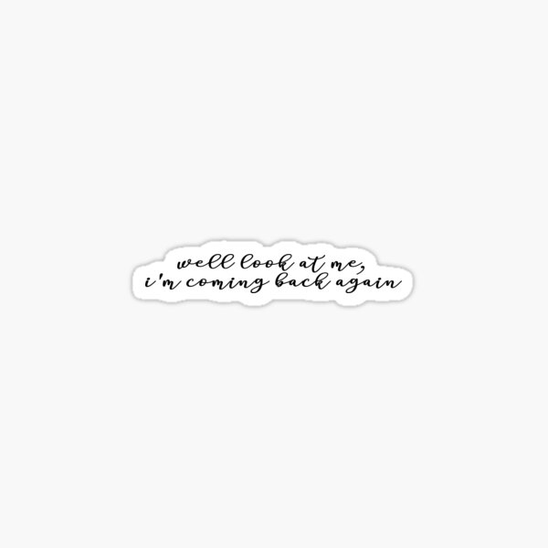 Elton John Lyrics Stickers for Sale