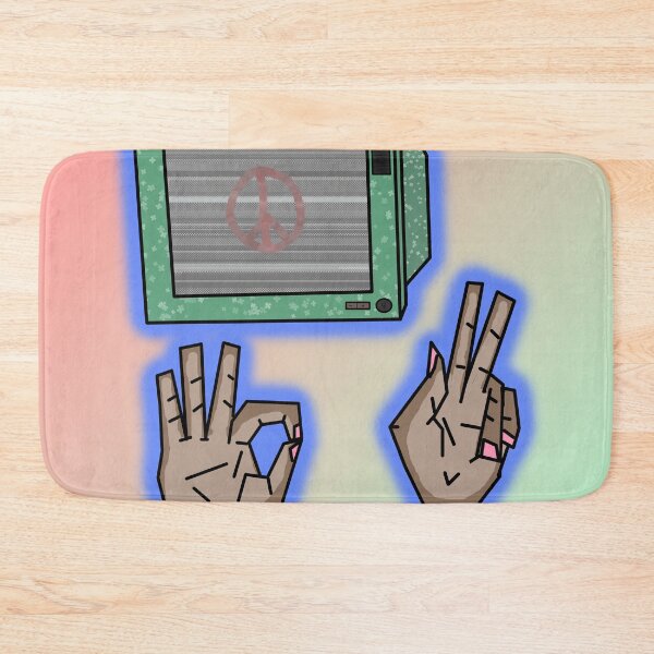 Item preview, TvHead Character: neon peace  2 (colored background) designed and sold by Obzart.