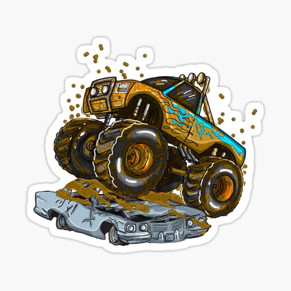 Monster Truck Stickers Truck Car Stickers Car Stickers - Temu