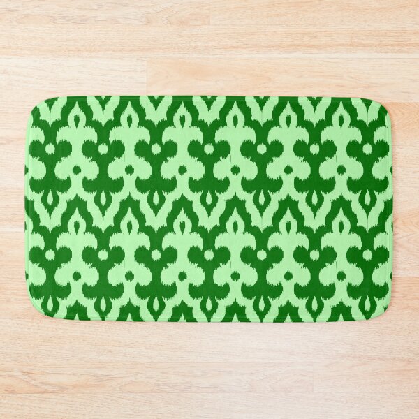 Item preview, Moroccan Ikat Damask, Emerald Green designed and sold by Marymarice.