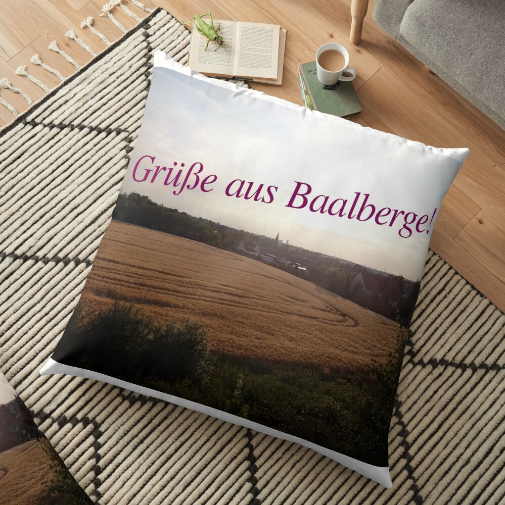 Grüße aus Baalberge Bodenkissen