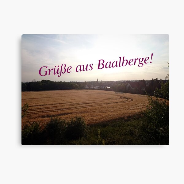 Grüße aus Baalberge Leinwanddruck