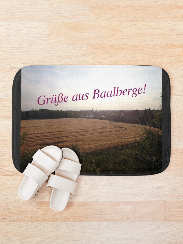 Alternative Ansicht von Grüße aus Baalberge Badematte