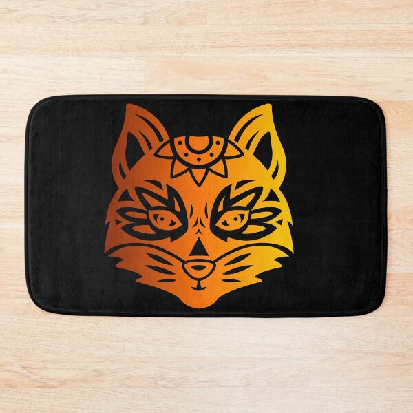 Item preview, Orange and BlackTiger Mandala Face designed and sold by maazanidesigns.