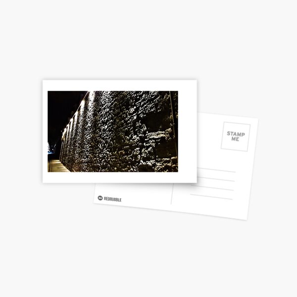Stone Wall Illumination Postcard