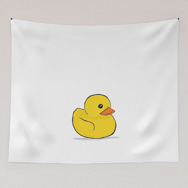 Item preview, Yellow Rubber Duck toy Sketch Illustration Animal Art designed and sold by Prints Actually.