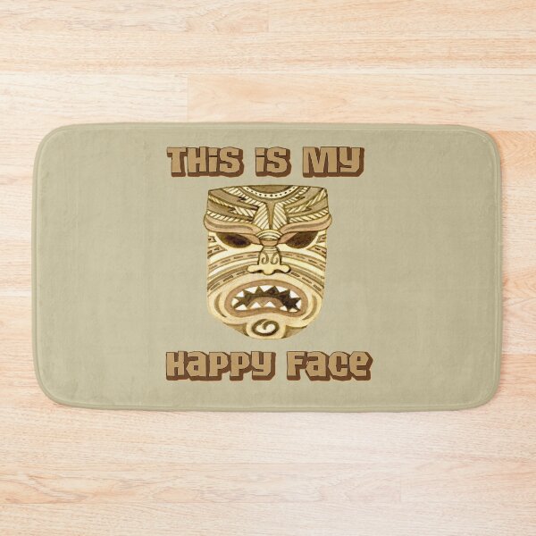 Item preview, This is my happy Face  Mask Maoi Funny Hawaiian Polynesian designed and sold by funnytshirtemp.